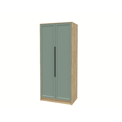 Шкаф распашной Тренд КТ-Ш2 (Дуб золотой ЛДСП/ Мята ЛМДФ) Ш918 В2128 Г547 Шкаф распашной Тренд КТ-Ш2 (Дуб золотой ЛДСП/ Мята ЛМДФ) Ш918 В2128 Г547